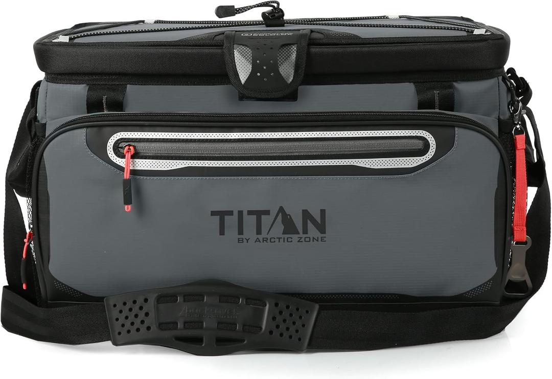Titan by Arctic Zone Deep Freeze Cooler - Zipperless Hardbody Cooler - Deep Freeze Insulation, HardBody Liner, and SmartShelf, 48 Can