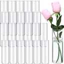 30 Set Clear Glass Cylinder Vases for Centerpieces 7.1inch Tall Glass Floating Candle Holder Vase for Table Flower Wedding Home Decorations