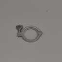 QiiMii Stainless Steel 304 Single Pin Heavy Duty Tri Clamp with Wing Nut for Ferrule TC 2.5" with 1 pc Silicone Gasket