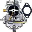 Autolite 1100 Carburetor Manual Choke Fits 1963-1964 Ford F100 series trucks 6 cyl 223" 262" engines 1964-1968 Ford Mustang 200 ci inline 6-cyl,automatic transmission.passenger side mount choke cable