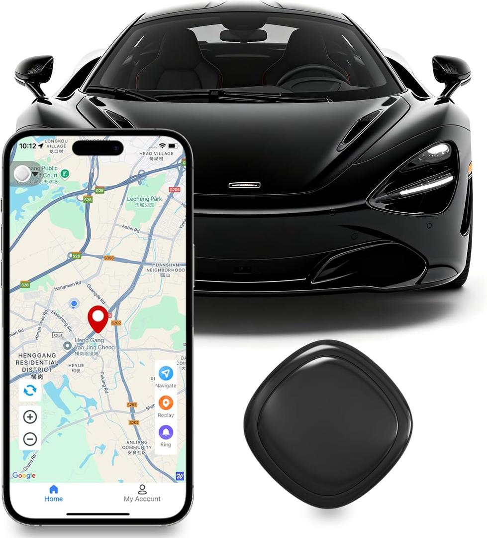 GPS Tracker for Vehicles, GPS Portable Magnetic Car GPS Tracking | Wide-Area Location GPS Tracker for Kids, Dogs, No Subscription Required/No Monthly Fee/No SIM Card Required