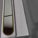 Long Skinny Mirror for Wall,Gold Narrow Oval Mirror for Entryway Bath,Metal Frame with Gold Decor Mirrors,7.9X 44 2-Pack