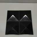 5x5 Nominal (4.5" x4.5") Plastic Pyramid Vinyl Fence Post Cap with Pre-Drilled Hole Black or White Multiple Quantities for Nominal 5" x 5" Posts (4, Black)