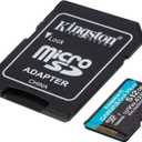 Kingston Canvas Go Plus 512GB microSD Card | Up to 200MB/s | Class 10, UHS-I, U3, V30, A2 | SDCG4/512GB