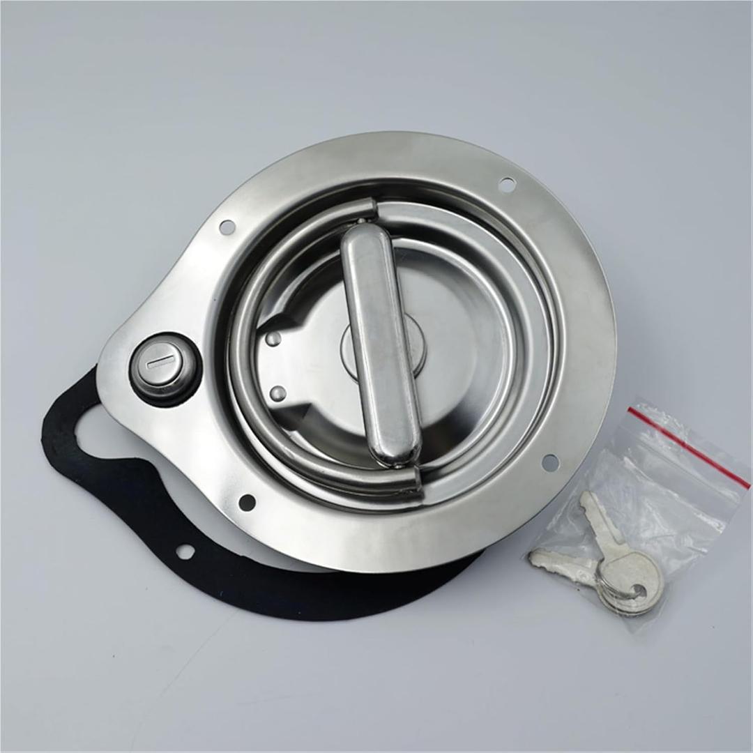 MS200 Stainless Steel Flush D-Ring Locking Handle with D Ring Latch