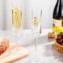 25th Wedding Anniversary Champagne Flutes Gifts, 25th Anniversary Decorations Champagne Glasses Set of 2, Wedding Gifts for Couples Anniversary, Parents Anniversar, normal