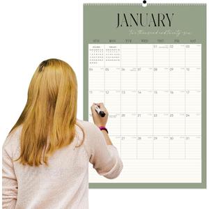 GuassLee Extra Large Wall Calendar 2026-2027,20"x 30" Vertical Jumbo Desktop/Wall Calendar from Jan. 2026 to Jun. 2027,18-Month Hanging Planner with Julian Date for Office Home Organizing