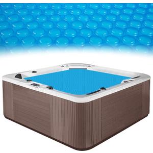 Spa and Hot Tub Cover - 7  7 FT 16-mil Square Hot Tub Thermal Insulation Solar Blanket Bubble Cover, 210  210 CM