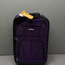 Rockland Fashion Expandable Softside Upright Luggage Set, Purple, 2-Piece (14/19)