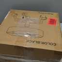 Rolling Stool with Wheels, PU Leather Small Office Chair with Foot Rest,Versatile Adjustable Swivel Stool for Tattoo Massage Salon Spa Teach Medical Facial Office Home Work Kitchen (Black)