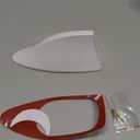 1 Pcs Universal Shark Fin Antenna Cover Signal Roof Aerial for Car SUV Truck Offroad ABS Material with Adhesive Base Pearl White