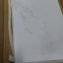 10-Sheet Subway Peel and Stick Backsplash, 12" x 24" Glossy Carrara White Acrylic Self Adhesive Waterproof Wall Stickers, Stick on Tiles for Kitchen Bathroom Shower