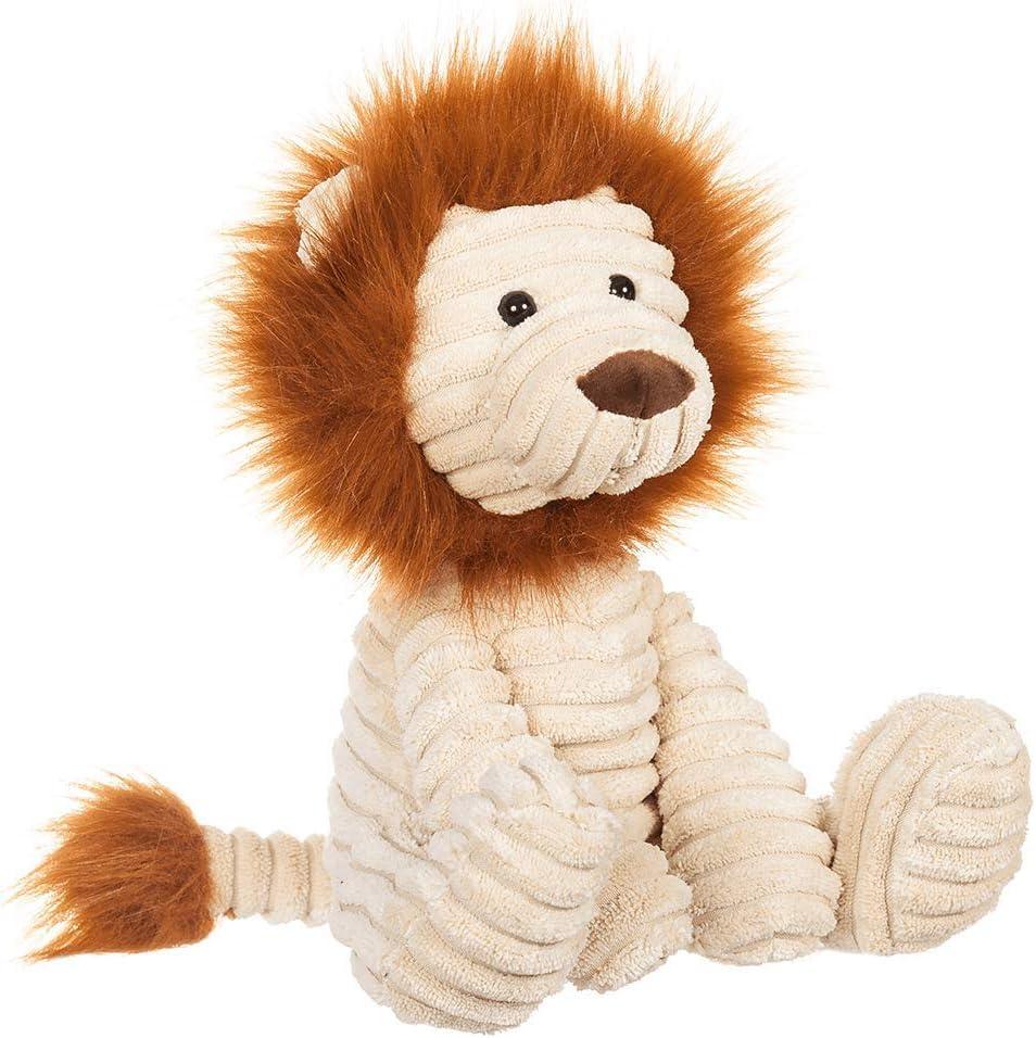 Apricot Lamb Toys Plush Corduroy Lion Stuffed Animal Soft Cuddly Perfect for Child (Corduroy Lion 8.5 Inches)