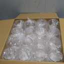 JOLLY CHEF 32 Pack 12oz Gold Plastic Wine Glasses Stemless, Disposable Wine Cupsty, Disposable Plastic Wine Cups for Party, Halloween, Christmas, Thanksgiving