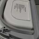 MoreFeel Collapsible Baby Bathtub for Newborn with Thermometer & 1 Hooded Towel & 1 Soft Floating Cushion,Portable Travel Bathtub with Drain Hole, Durable Foldable Baby Tubs for Infants to Toddler (Grey)