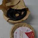 GE Black Stove Drip Pans, 10% Energy Save by Enamel Spraying Prevent Bending and Rust - Include 2 6'' Burner Drip Pans and 2 8'' Drip Bowl