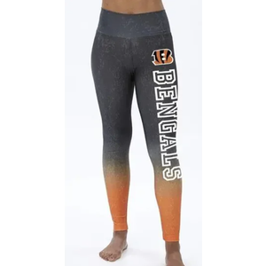 Zubaz Cincinnati Bengals Team Color Distressed Gradient Legging XL