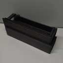 HuggieGems 4 Pack Magnetic Spice Rack Organizer for Refrigerator and Oven, Black Fridge Organizers and Storage for Kitchen