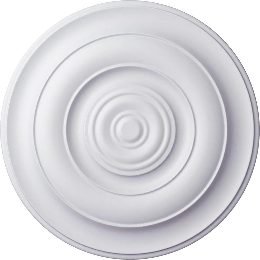 Ekena Millwork CM18NI 18-Inch OD x 2 3/4-Inch ID x 1 1/2-Inch Niobe Ceiling Medallion