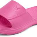 NORTHYARD Slippers for Women and Men Non Slip Quick Drying Shower Bathroom Pillow Slide Sandals Summer Comfort Beach Shoes (6.5-7 Women/6-6.5 Men, Hotpink)