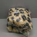 Amearea Fluffy Leopard Rug, Premium Cheetah Print Rugs, Soft Comfy Faux Fur Animal Carpet for Kids Room Bedroom, Living, Shaggy Teen Room Home Decor, Khaki 4x6 Feet