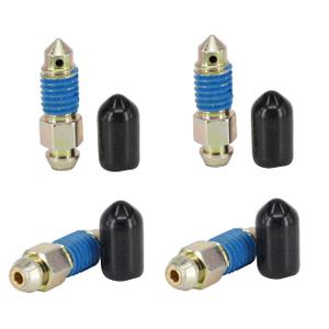4 PCS Speed Bleeder, Bleeder Valve, Brake Bleeder Screws, Quick Bleeders with Dust Caps M8x1.25-27mm, H9405-4, H9422-4, 105182, 639520