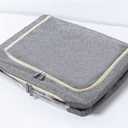 Storage Bag with Steel Frame, Clothes Storage Containers, Double Opening Closet Organizer Storage Box, Clothes Storage bin, Clear Window, Large Capacity, Foldable