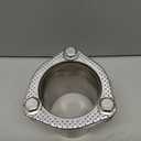 Universal Semi Direct Fit Exhaust Converter Pipe 2"OD 3-Bolt Flange Repair KitT304 Stainless Steel, exhaust flange repair,weld on exhaust flange