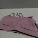 RUNNING GIRL Y-Back Sports Bras for Women, Medium Impact Wirefree Padded Bra Workout Crop Top Longline Sports Bra Push up (Large, Purple)