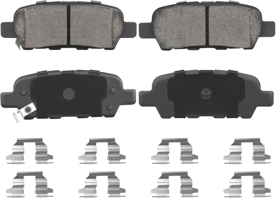 Rear Ceramic Brake Pads Set for Nissan Altima Pathfinder 350Z 370Z, for Infiniti EX/FX/G/M/35 37 45, for Q50 QX60 Q70 4PCS