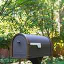 Architectural Mailboxes Bellevue Galvanized Steel Post Mount Mailbox, Compatibility Code G, 5591RZ-10, Rubbed Bronze, Large Capacity