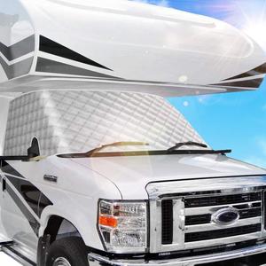 BougeRV RV Windshield Window Snow Cover for Class C Ford E450 1997-2025 Motorhome, Windshield Cover for Ice and Snow RV Front Window Sunshade Cover RV Accessories 4 Layers with Mirror Cutouts Silver BougeRV RV Windshield Window Snow Cover for Class C Ford E450 1997-2025 Motorhome, Windshield Cover for Ice and Snow RV Front Window Sunshade Cover RV Accessories 4 Layers with Mirror Cutouts Silver