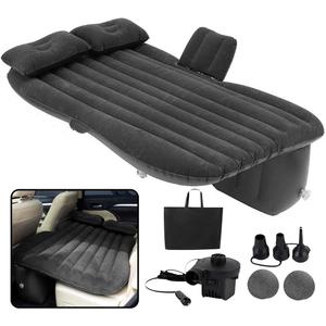 VaygWay Truck and Car Air Mattress  Backseat Air Bed with Pump Kit for Car Portable Back Seat Travel Mattress  Camping Vacation Blow up Bed Cushion - Sleeping Pad with 2 Pillows - Universal Fit