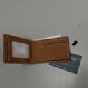 furid Card Wallet For Men Slim: Smart Rfid Minimalist Front Pocket Pop Up Wallet with ID Window - Gifts for Husband Father at Birthday Anniversary (Brown Leather)