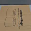 Lampshades Set of 2, Blue Lamp shades for Table Lamps, Floor Lamps, 11.6" Top x 12.6" Bottom x 9.8" High, Fabric Drum Lampshade(Spider Fitter), Modern Lamp shades Replacement, Assembly Required