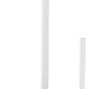 Paper Towel Holder Countertop, Standing Paper Roll Holder with Anti Slip Weighted Base, Stainless Steel Freestanding Paper Towel Holder for Kitchen, White