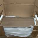 ChooChoo Farmhouse End Table Set of 2, Rustic Vintage Narrow End Side Table with Storage Shelf for Small Spaces, Nightstand Sofa Table for Living Room, Bedroom White