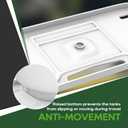 RVGUARD RV Dual Propane Tank Mounting Rack for 30lbs Tanks, White, Dual RV Propane Tank Cylinder Rack for Travel Trailer Hitch Frame