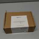 Amazon Basics Exterior Door Knob With Key Lock and Deadbolt, Coastal, Matte Black