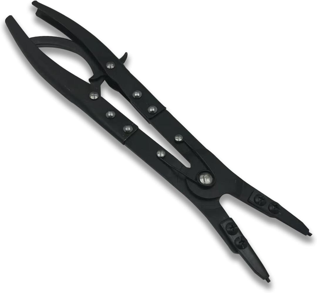 38700 Spindle Snap Ring Pliers, 12in Heavy Duty Internal External Snap Ring Pliers, for Installation and Removal of Circlips，Compatible with Ford Super Duty Pickups 2007 and Newer