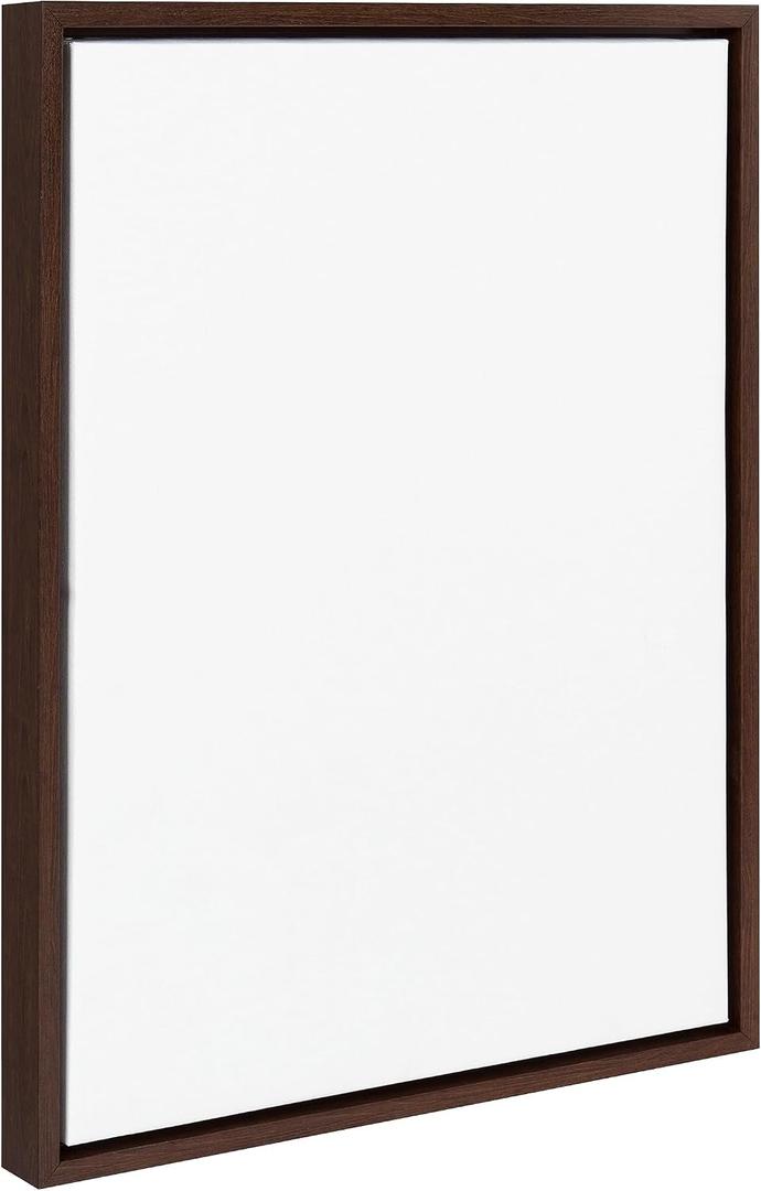 Kate and Laurel Sylvie Blank Framed Canvas Wall Art, 18x24 Brown, Modern Empty Canvas for Paint-Your-Own Art, Premium Canvas Already Framed