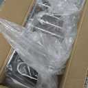 GSlife Small in Sink Dish Drying Rack - Stainless Steel Compact Dish Drainer for RV Kitchen Apartment Sink, Rust Resistant Inside Sink Rack, 12 Person Households, 11.6" W x 13.4" L, Silver