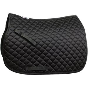 HORZE Chooze Soft Quilted Padded Lightweight All Purpose Saddle Pad for Horses - Black - Horse