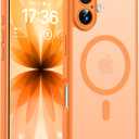 TOCOL for Phone 17 Case, Compatible with Magsafe Charger, Full Camera Protection, Drop Protection, Translucent Matte Phone Case for Phone 17 6.3 inch (Orange)