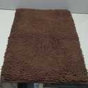 Madeals 4-Piece Bath Rug Set, Brown, 20" x 32", Modern, Non-Slip, Absorbent, Machine Washable, Bath Mat