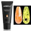 3x  AIMEILI Poly Nail Extension Gel Builder Nail Gel Hema Free Poly Nail Enhancement Nail Art Design DIY Salon Nail At Home Gift for Women Nail Gel - 065