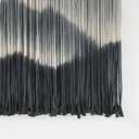 IOWER Macrame Wall Hanging for Bedroom Living Room Black Dip-Dyed Boho Wall Decor Cotton Modern Home Decor27 W x 19" L 