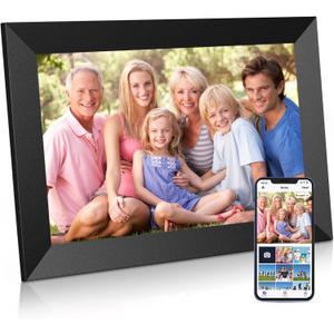 Uhale Digital Picture Frame WiFi 10.1 inch HD IPS Touch Screen Electronic Picture Frame Slideshow Smart Loop Digital Photo Frame with APP & SD Card Slot to Load Photos & Videos from Your Phone (black)