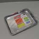 TeamFar Pure Stainless Steel Toaster Oven Pan Tray Ovenware, 7''x9.3''x1'', Heavy Duty & Healthy, Mirror Finish & Easy clean, Deep Edge, Dishwasher Safe (18/0 Steel)