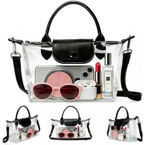 Clear Bag for Stadium Events With Adjustable Shoulder Strap for Concert Sport Events Festivals（Only has one handle）